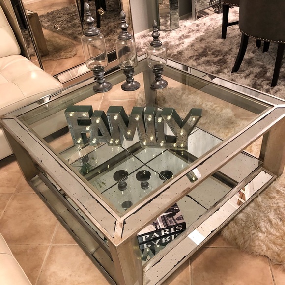 Other Z Gallerie Mirrored Coffee Table Poshmark